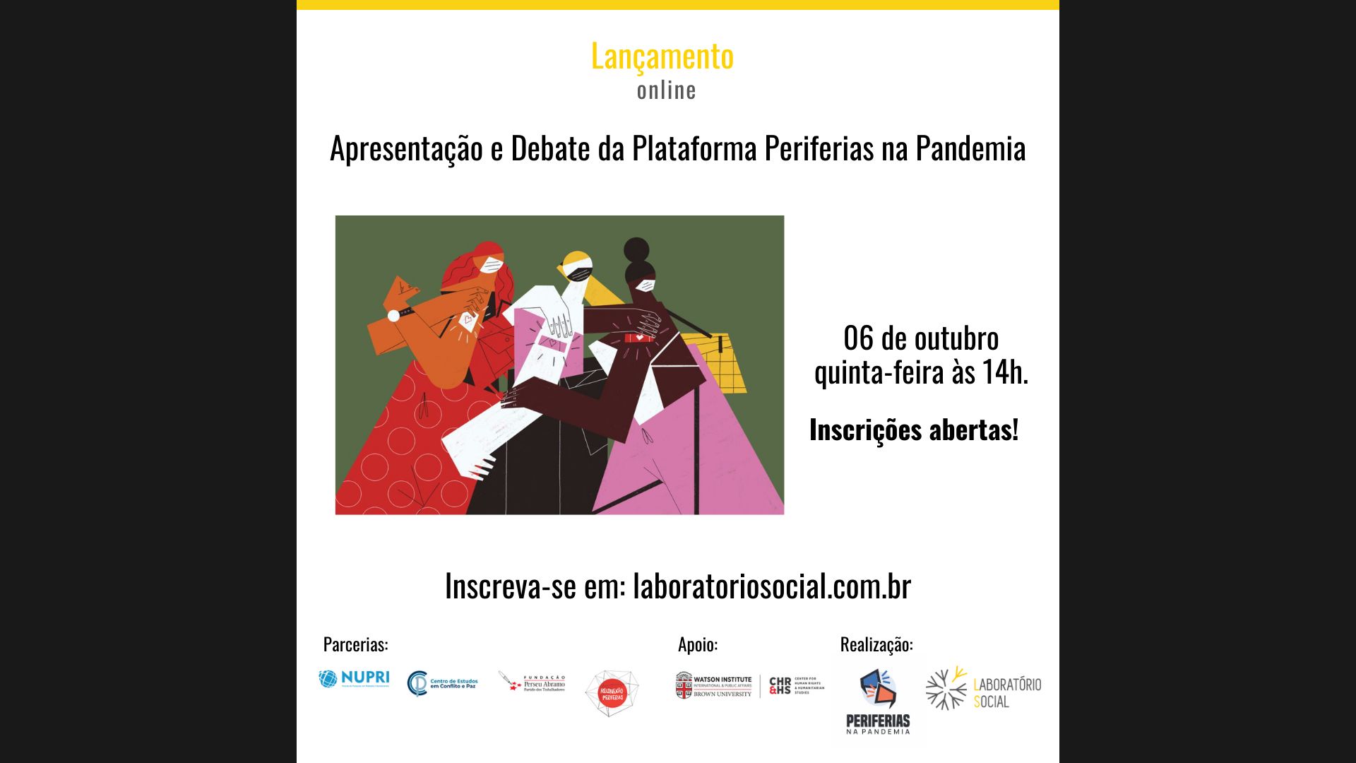 Apresentação e Debate da Plataforma Periferias na Pandemia